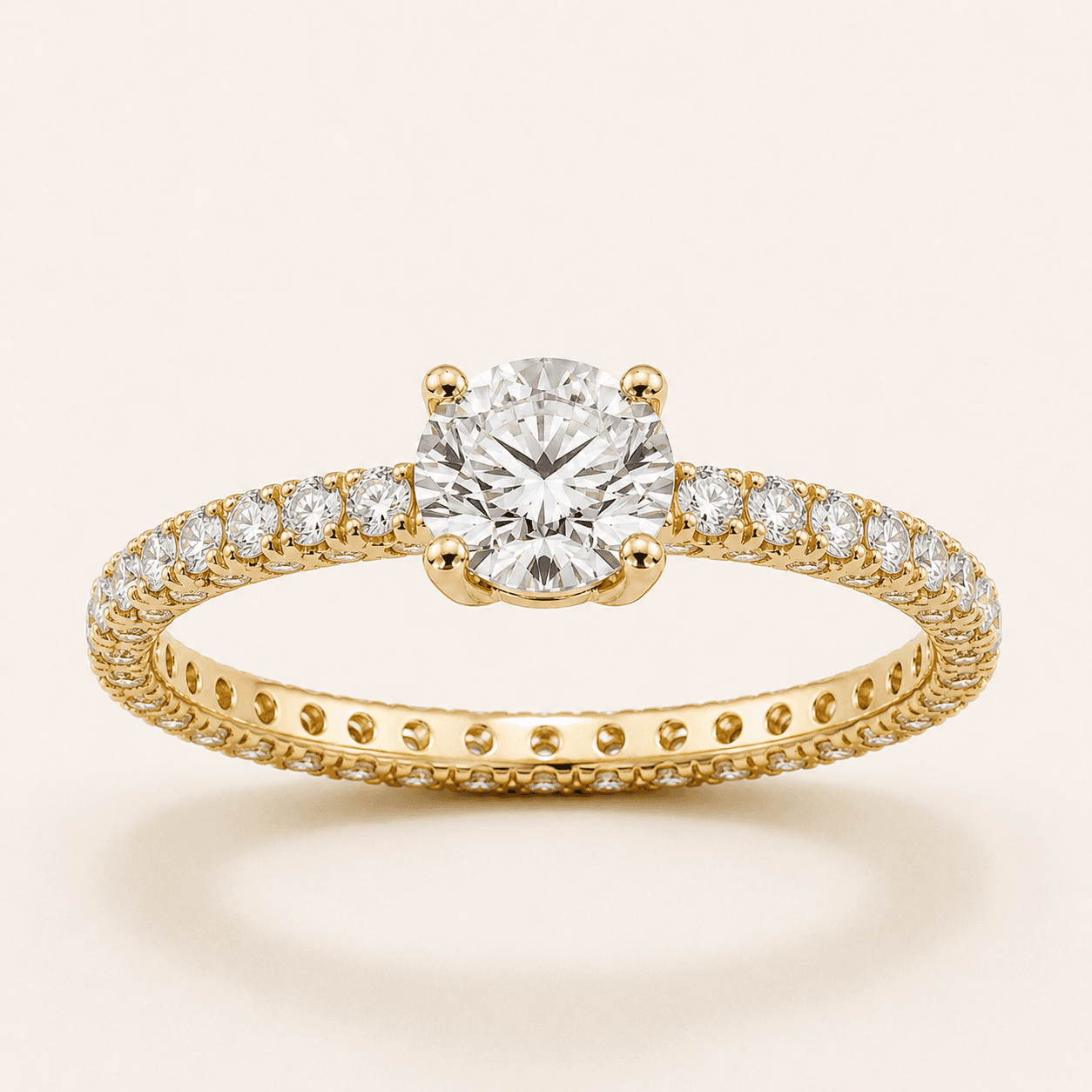 Pavé Band engagement ring setting