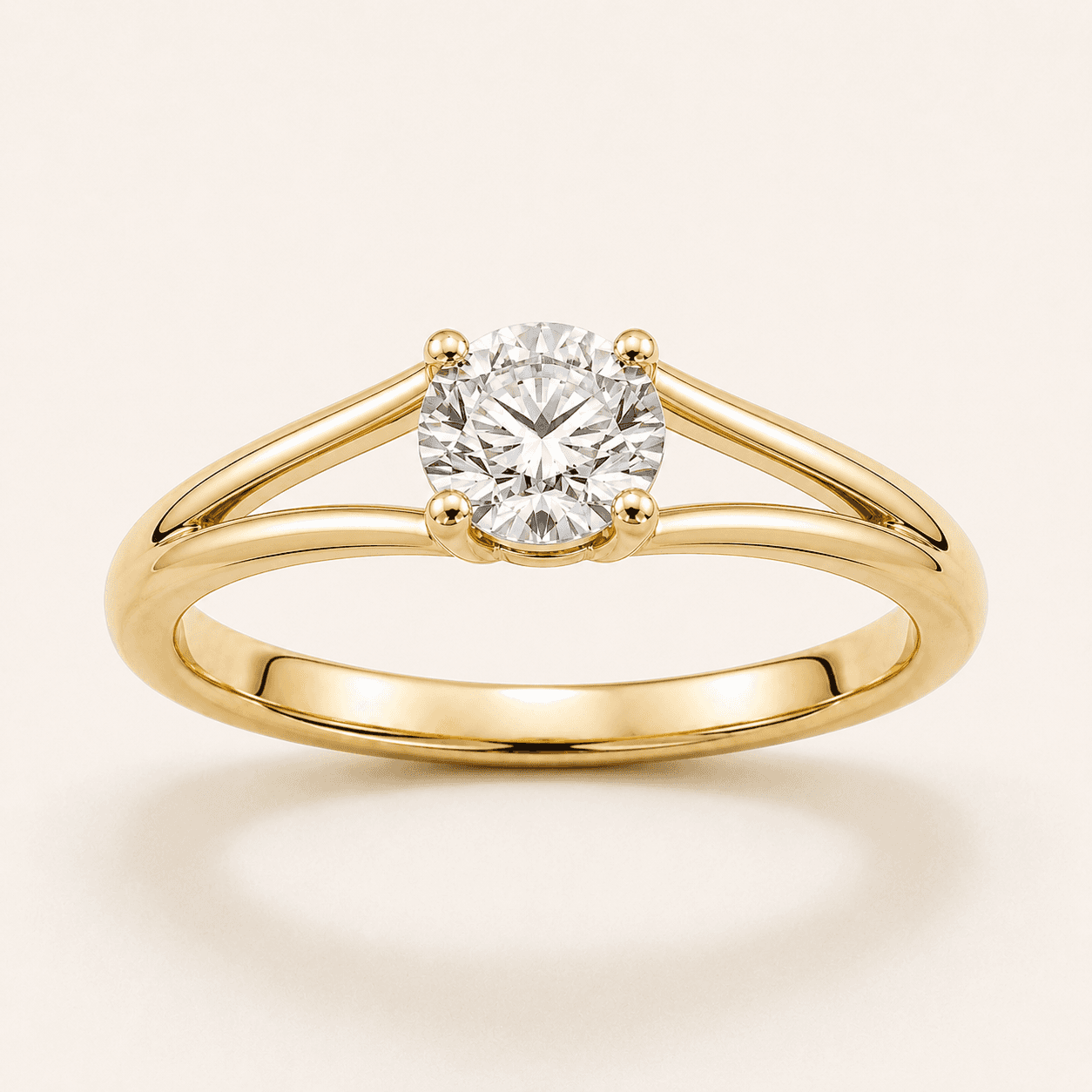 Split Shank engagement ring setting