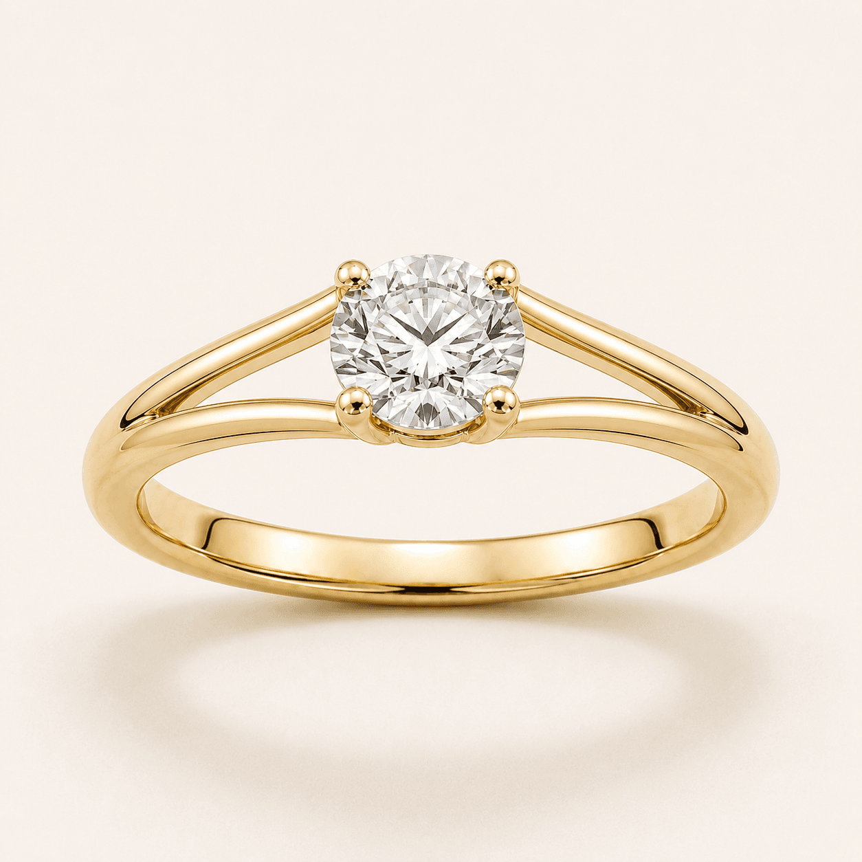 Split Shank engagement ring setting