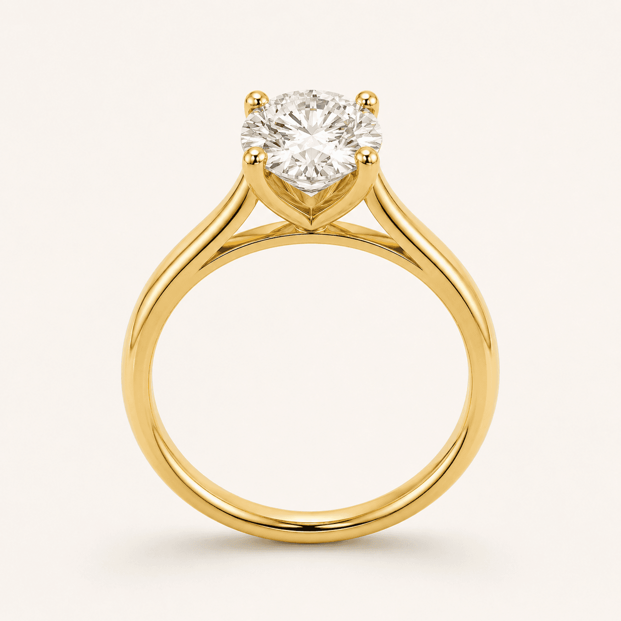 Cathedral engagement ring setting