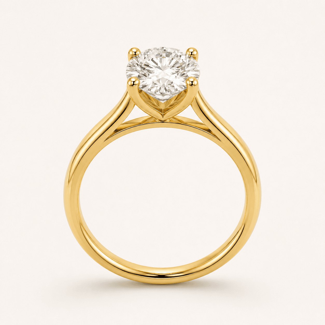 Cathedral engagement ring setting