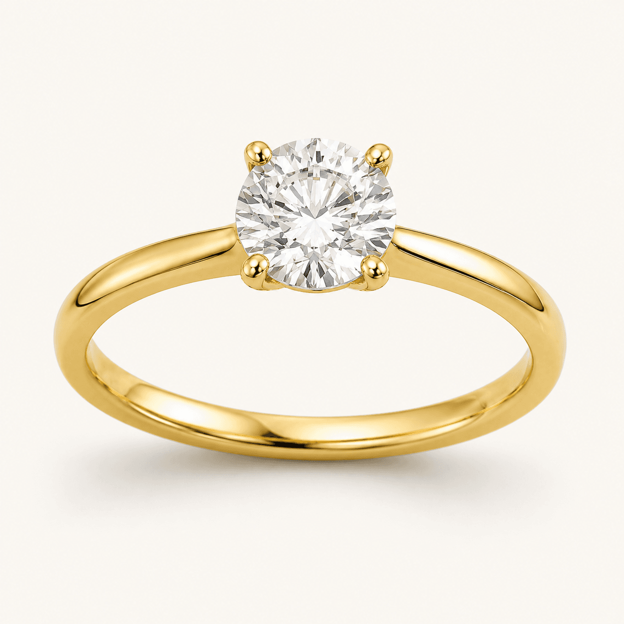 Solitaire engagement ring setting