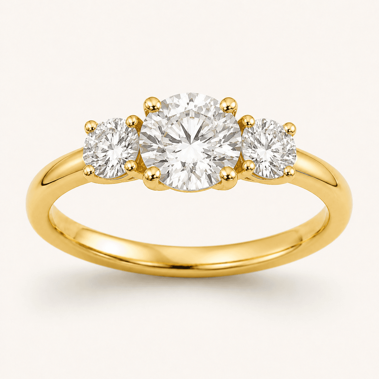 Three-Stone engagement ring setting